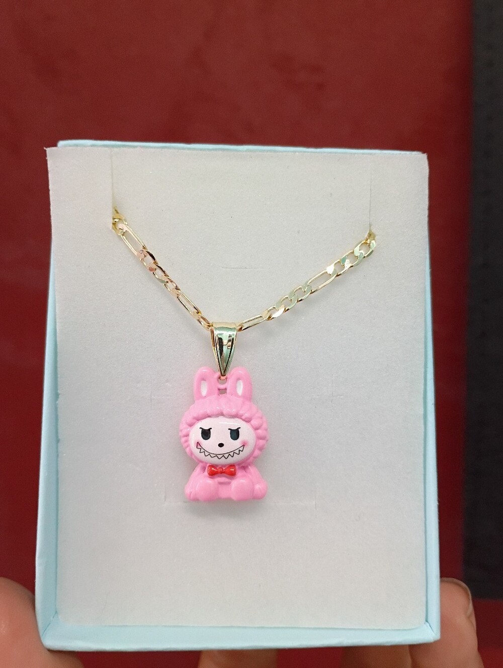 Pink Labubu Necklace